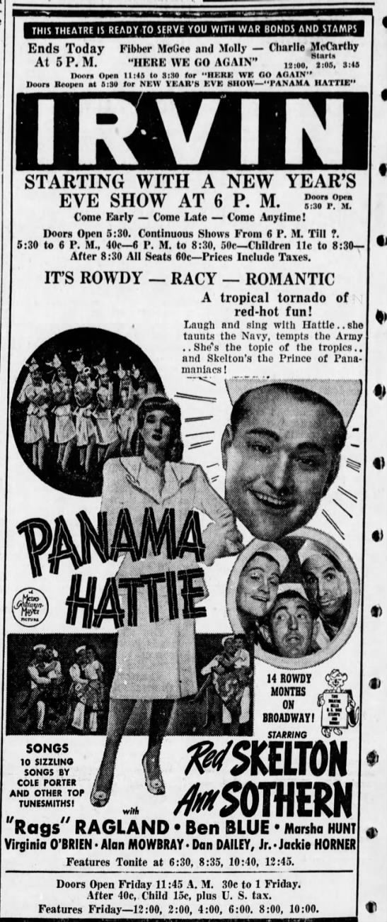 Starting with a New Year's Eve show at 6 P.M.